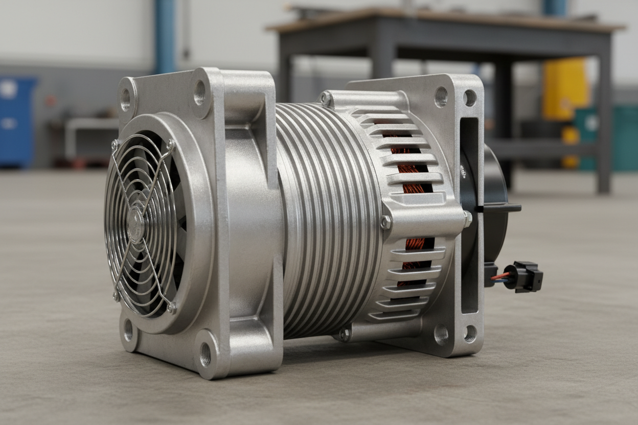 Alternador de un generador eléctrico